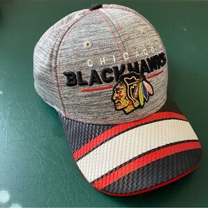 NHL  Chicago Blackhawks Gray and Red Cap  Youth Size